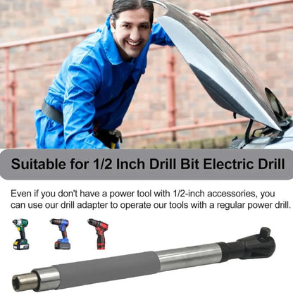 Kelvick Electric Drill Impact Extension Wrench, Electric Ratchet Adapter, Chain Wrench Extension for 1/2" Socket Sets, 4 Conversion Adapters 🔧
