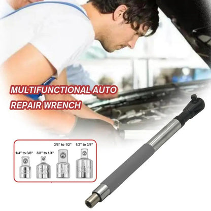 Kelvick Electric Drill Impact Extension Wrench, Electric Ratchet Adapter, Chain Wrench Extension for 1/2" Socket Sets, 4 Conversion Adapters 🔧