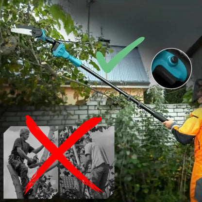 KELVICK PR1 - 2-in-1 Cordless Pole Chainsaw Pro + Free Battery & Charger